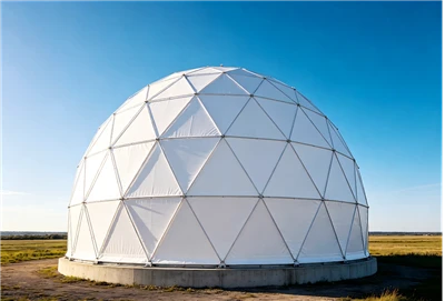 3,5 Meter langes Space-Frame-Radom